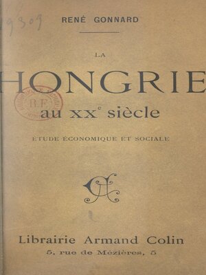 cover image of La Hongrie au XXe siècle